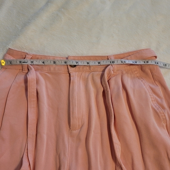 Pink High Rise Wide Leg Women's Pants Size 4 - Picture 11 of 15
